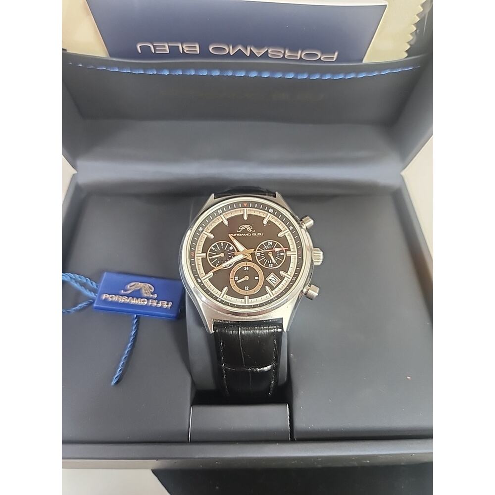 Porsamo Bleu Dylan Watch Black Dial, Open Box Never Worn
